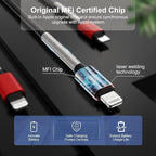[ Apple MFi Certified ] iPhone Charger 6ft, Long Lightning to USB Cable 6 Feet, Fast Apple Charging Cable Cord 6 Foot for iPhone 14 Pro Max/13 Pro Max/12 Mini/11 Pro/11/XS/XR/8/7/6s/iPad,Air