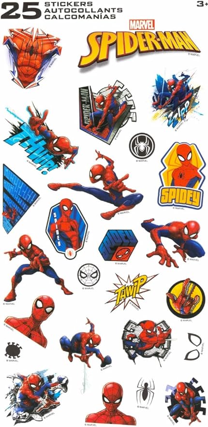 Spiderman Travel Blanket and Pillow Set - Bundle with Spiderman Blanket, Pillow, Stickers, More | Spiderman Travel Accessories for Kids