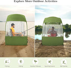 Raynesys Sports Tent, Portable & Foldable Pop Up Tents Shelter with Carry Bag, Instant Weather Proof Clear View Bubble Tent for Fishing, Camping, Watching Sports Events