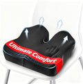 Niceeday Seat Cushion for Office, Car & Wheelchair - Premium Memory Foam with Ergonomic U-Shape Design - Enhanced Comfort for Tailbone, Hip & Sciatica Support, Non-Slip Base & Machine Washable Cover