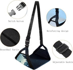 Airplane Foot Hammmock for Plane Travel Accessories Ajustable Foot Rest for Airplane Gadgets,Travel Essentials for Flight Plane,Office,Desk (Forest)
