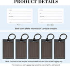 10 Pack Luggage Tags for Suitcases, Airplane Travel Essentials for Flying, International Travel Must Haves, and Luggage Accessories by Sodsay