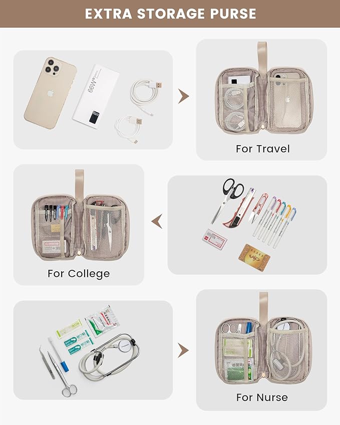 LOVEVOOK Laptop Backpack for Women, 15.6 Inch Work Laptop Bag with USB Port, Fashion Teacher Nurse Backpack Purse, Waterproof Travel Computer Backpack with Organizer Bag, 2PCS