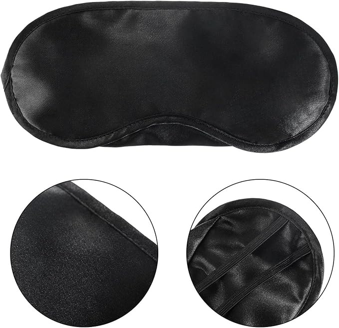 Mudder Blindfold Eye Mask Shade Cover for Sleeping with Nose Pad, 10 Pack