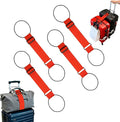 Luggage Straps for Suitcases，Multi-Use Strong Adjustable Luggage Connector Straps, Durable, Waterproof, Bungee Straps，Travel Suitcase Essential Travel Essentials (Red 4PCS)