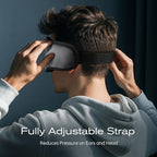 3D Sleep Mask with Bluetooth Headphones, Sleeping Headphones for Side Sleepers, Wireless Music Eye Mask with Ultra-Thin Stereo Speakers for Men, Women, Tech Gifts, Grey