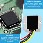 DC-DC (15V-32V) 120W 10A 24V to 12V Buck Converter, Power Transformer, Voltage Regulator IP68 Waterproof Module for Scooters, Cars, Trucks