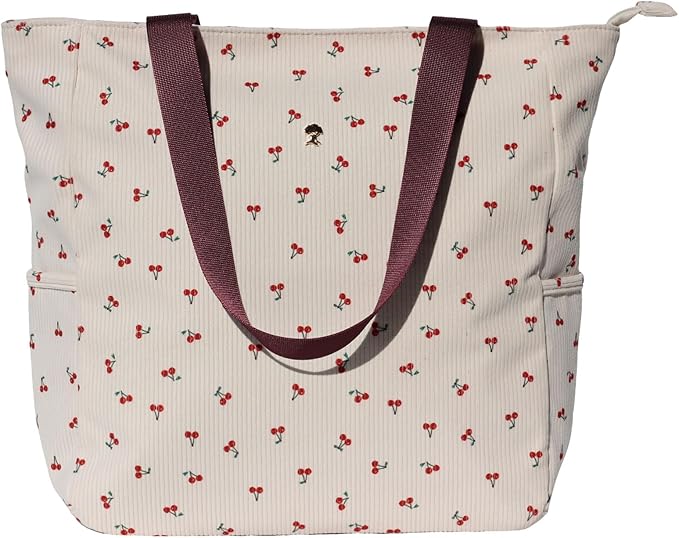 Original Floral Water Resistant Large Tote Bag Shoulder Bag for Gym Beach Travel Daily Bags Upgraded