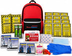 Ready America 70280 72 Hour Emergency Kit, 2-Person, 3-Day Backpack, Includes First Aid Kit, Survival Blanket, Portable Preparedness Go-Bag for Camping, Car, Earthquake, Travel, Hiking, and Hunting, Red