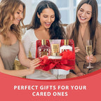 Gifts for Women, Mothers Day Gift Basket for Mom, Bath and Body Gift Basket Set for Mom - 9 Pcs Rose Spa Gift Baskets for Women, Gift Set | Christmas Gifts, Birthday, Valentines Day, Gift Sets for Mom