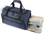 Gym Bag for Men Women, Sport Duffle Bag with Wet Pocket & Shoes Compartment, Water Resistant Overnight Weekender Bag Duffel Bag