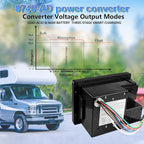 WF-8740-AD Power Converter/Charger, Black 40 Amp Power Center, 40 amp wf-8700 Series rv Converter Battery Chargers for rv,Camper,caravans,Travel Trailer wf-8740