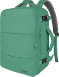Taygeer Travel Backpack for Women, 40L Airline Approved Carry On with 17.3 inch Laptop Compartment, TSA Friendly Bag for Business Hiking Travel, Backpack Carry On Luggage for friend Gym Sport, Green