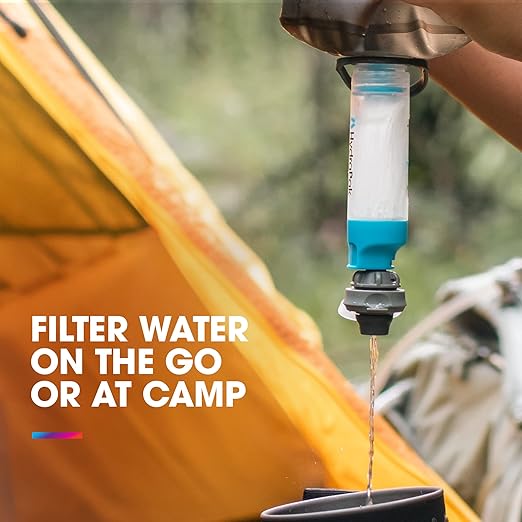 HydraPak 28mm Filter Kit - Water Filtration Accessory - Fast Flow - Perfect for Hiking, Camping, Travel, and Emergency Preparedness