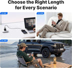 240W USB C Cable& Shargeek 140 Power Bank-White Bundle
