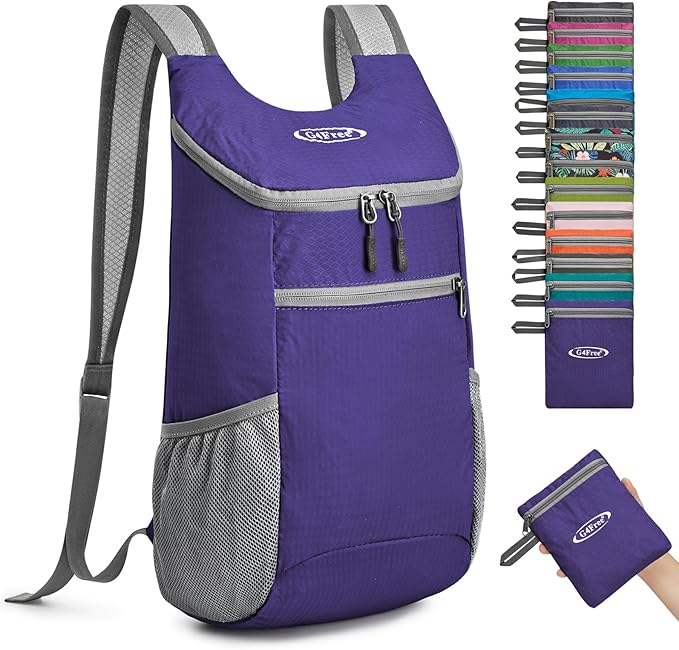 G4Free 11L Ultra Lightweight Backpack Small Foldable Rucksack Unisex Hiking Bag