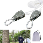 Vigorport Retractable Travel Clothesline, Portable Clothes Line Heavy Duty Rope Pully System with Carabiner for Outdoor Camping, Cruise Ships, Indoor Backyard, Balcony (White, 38Ft)