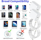 10FT iPhone Fast Charger,2Pack[Apple MFi Certified]iPhone Fast Charging USB C Blocks Wall Charger PD Adapter with Long 10 Foot USB C to Lightning Cable for i Phone14/13/12/11Pro Max/XS/SE/AirPods,iPad