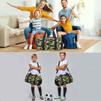 Gym Travel Duffle Bag for Boys - Gymnastics Sports Dance Bag with Shoe Compartment & Wet Pocket Kids Travel Bag Teens Weekender Sleepover Carry On Bag Football