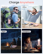 Power Bank Fast Charging 50000mAh - 22.5W Portable Charger USB C Quick Charge with 4 Outputs & 3 Inputs LED Display Huge Capacity External Battery Pack for iPhone, Samsung, iPad etc Pink