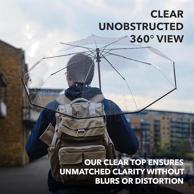 Repel Windproof Travel Umbrella - Compact & Withstands Winds up to 100MPH , Strongest Premium Auto Folding Umbrella for Rain and Sun - Durable, Light & Portable for Women & Men , Fits Backpack & Cars