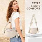 Cross Body Bag for Women Bum Bag Checkered Belt Bags Fanny Packs for Girls Travel Purse Fashion Waist Packs Crossbody Nylon Purse Trendy Shoulder Bags for Womens