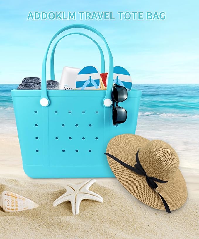 Lightweight Extra large Rubber Beach Bag Small mini Tote Bag for Gym Waterproof medium Open Handbag for Pool Sports