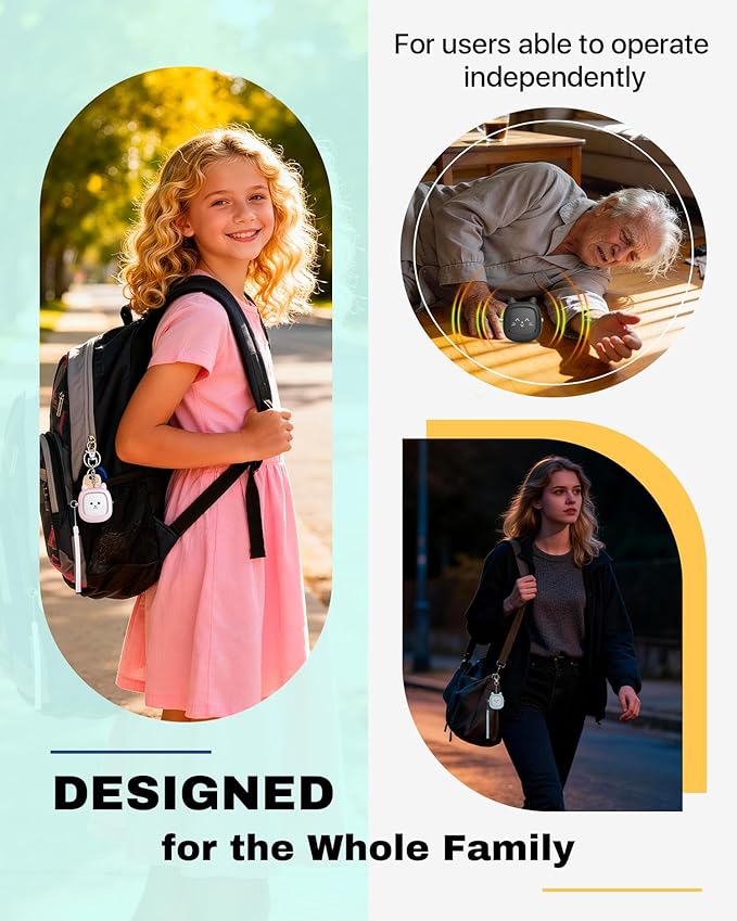 Personal Safety Alarm, VIGOROAD 3 Pack Loud 130dB Siren Emergency Panic Alarm with LED Light, Easy Pull Pin Keychain Self-Defense Security Alarm for Women, Seniors, Kids