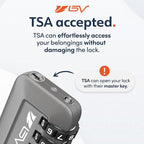 TSA Accepted Luggage Travel Lock, Set-Your-Own Combination Lock for School Gym Locker, Luggage Suitcase Baggage Locks, Filing Cabinets, Toolbox, Case (Slate Gray, 2 Pack)