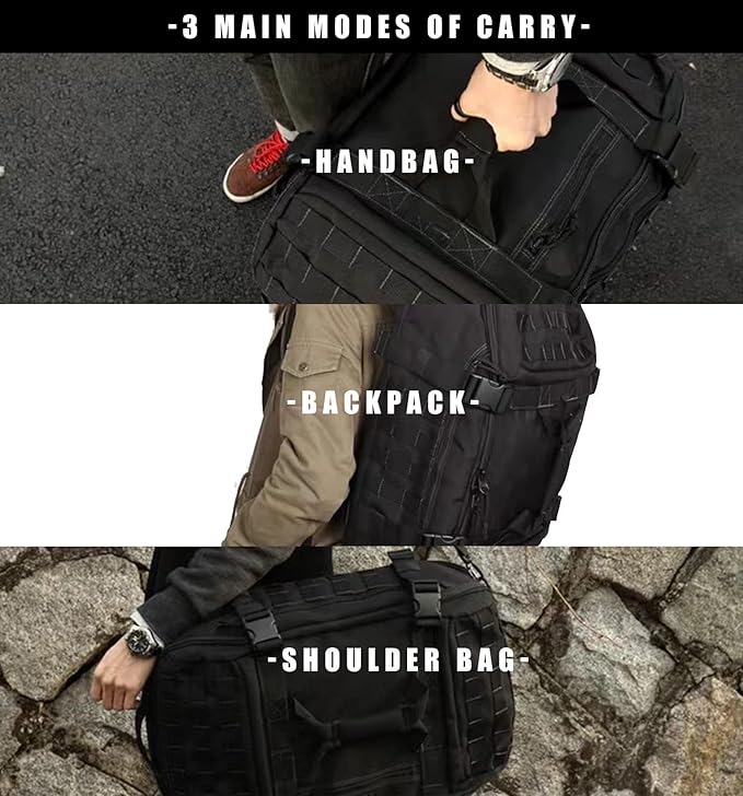 Miramrax Travel Duffle Bag Backpack for Men - Large Tactical Bags Weekender Gym Bag for Overnight Traveling Military Workout Deployment Sports (Coyote, 80L)