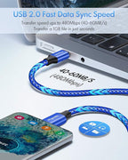 etguuds USB C to USB C Cable 2ft, 2-Pack 60W USBC to USBC Cord, Type C to C Charger Cable Fast Charging for iPhone 17 16 15 Pro Max Plus Air, Samsung Galaxy S25 S24 S23, for MacBook/iPad, Pixel