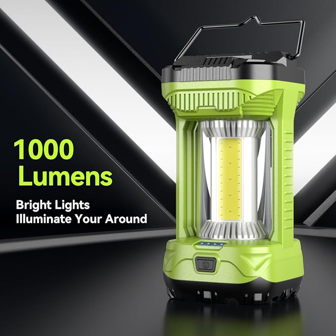 AlpsWolf Camping Lantern Rechargeable, 4000LM LED Lanterns for Power Outages, 4600mAh Super Bright Portabl Lantern & Lights for Emergency, Hurricane, Camping