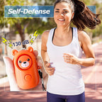 Personal Alarm 130dB Loud Safe Sound Siren, 2 Pack Self Defense Security with LED Light, Safety Alarms Keychain for Women Kids Elders Girls (Cyan+Orange)