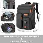 BAGPARKK Insulated Cooler Backpack,33/45 Cans Multifunctional Double Deck Leakproof Cooler Bag with Sternum Strap,Large Capacity Lightweight Travel Camping Beach Backpack