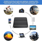Tbest Solar Panel Charger High Efficiency 6W Energy Conversion USB Solar Panel Charger for Camping