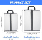 Tyqour 2 Pack Travel Shoe Bags for Storage Shoe Bag for Gym Reusable Shoe Bags Shoe Covers for Travel with Zipper Travel Essentials Women Men for Sport, Grey