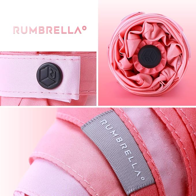 RUMBRELLA Mini Teflon Purse Umbrella With 99% UV Protection for Travel