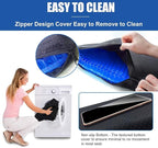 Gel Seat Cushion for Long Sitting Pressure Relief (Super Large & Thick) - Non-Slip Gel Chair Cushion for Back,Sciatica,Tailbone Pain Relief - Seat Cushion for Office Desk Chair,Car Seat,Wheelchair
