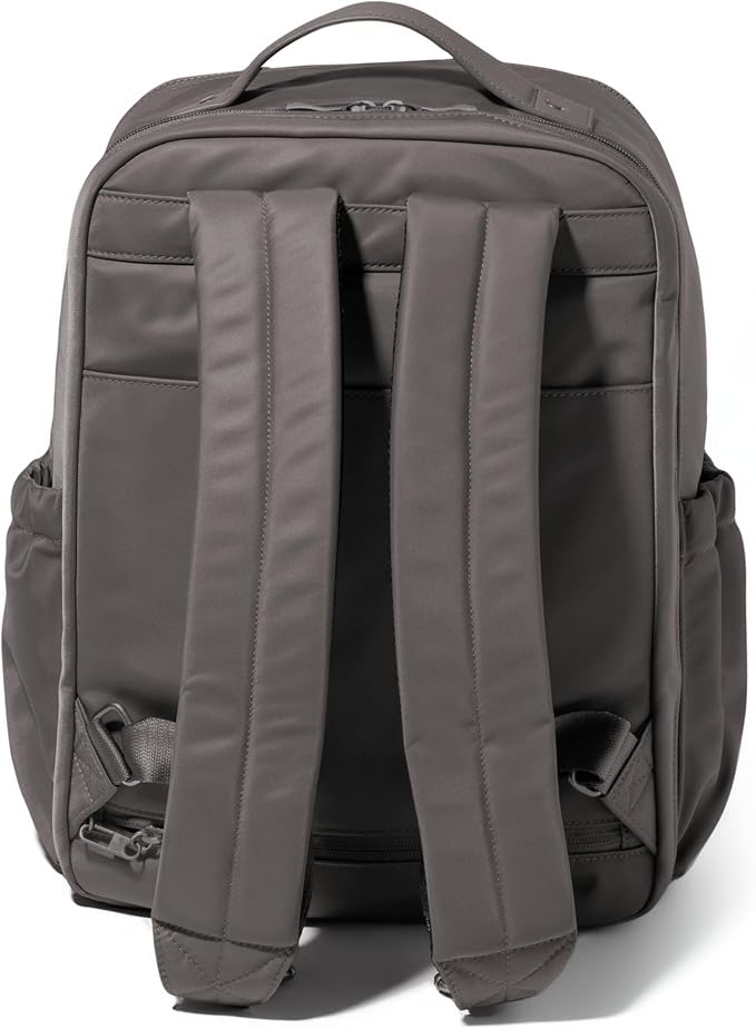 Baggallini Tribeca Expandable Laptop Backpack - 15"x11" Lightweight RFID Computer Bag for Work & Travel with Luggage Sleeve