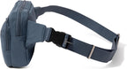 Baggallini Securtex Anti-theft Belt Bag 8.8"x5.5" Crossbody Fanny Pack for Women RFID Wallet Locking Zipper Travel Purse