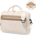 Laptop Bag for Women 15.6Inch Work Tote Computer Briefcase Waterproof Handbag Shoulder Teacher Office Crossbody Purse