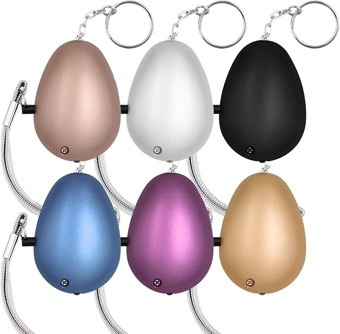 KOSIN Personal Safety Alarm, 6 Pack 140DB Personal Security Alarm Keychain with LED Lights, Emergency Safety Alarm for Women, Men, Children, Elderly