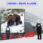 2 Pack Personal Safety Alarm 130db User-Replaceable Battery SOS Emergency Loud Sound Siren Keychain Alert for Women, College Students, Children, Night Runner, Hiking, Camp, Bear Alarm. Black