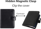 Passport Holder Cover Wallet RFID Blocking Leather Card Case Travel Accessories for Women Men (#Black)