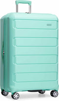 Traveler's Choice Pagosa Hardshell Expandable Luggage with Spinner Wheels, Mint, 30-Inch Large