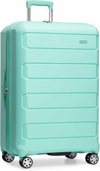 Traveler's Choice Pagosa Hardshell Expandable Luggage with Spinner Wheels, Mint, 30-Inch Large