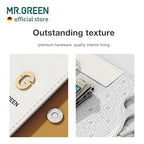 MR.GREEN Colorful Manicure Set Practical Pedicure Kits Nail Clippers Personal Care Tools Facial Hair Scissors with Fashion Case (Mr-6682 Light Yellow)