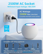 Universal Travel Adapter, International Travel Plug Adapter with 3 USB-C ＆ 2 USB-A Ports 35W, All in One Portable Socket, for USA, UK, EU, AU ＆ 224+ Countries (White)