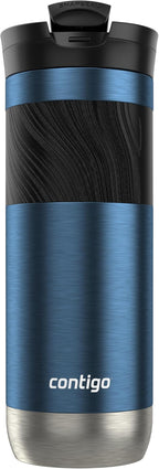 Contigo Byron 2.0 Stainless Steel Travel Mug with Snapseal Lid and Grip 20oz, Blueberry, Great for hot and cold beverages