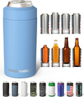 Frost Buddy Universal Can Cooler - Fits all - Stainless Steel Can Cooler for 12 oz & 16 oz Regular or Slim Cans & Bottles - Stainless Steel